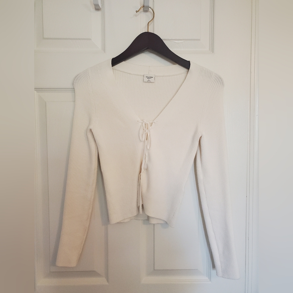 Abercrombie and Fitch lace up sweater